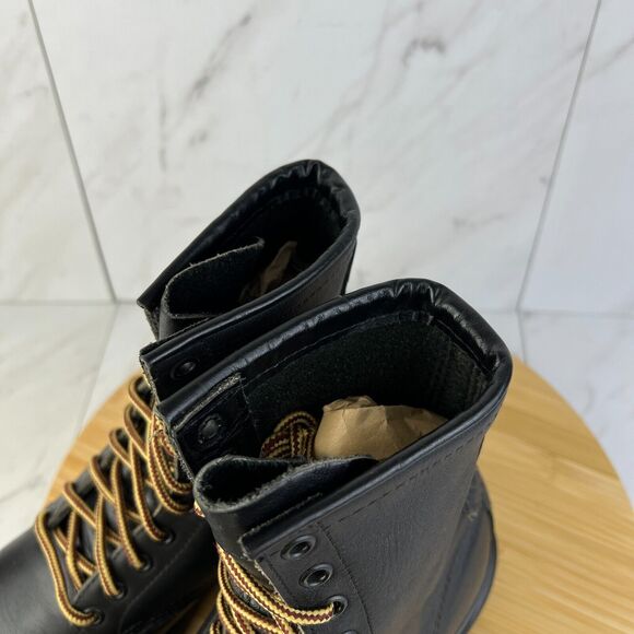 Red Wing 4473 Mens Size 6 D Black Leather Firefighter Combat Work Boots [USA] - Picture 8 of 9